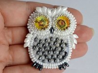 liveinternet_ru AlinkaColnishko Bead Embroidered Owl